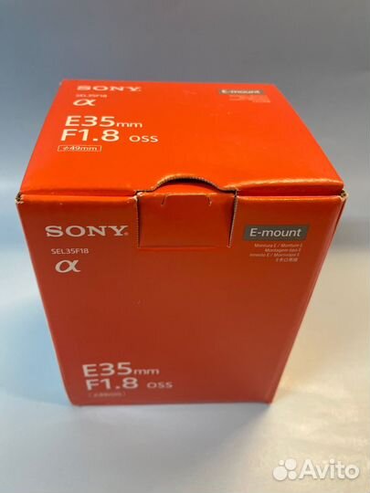 Sony E 35mm F1.8 OSS новый