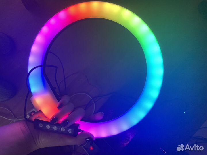 Кольцевая лампа RGB LED лампа 26 см со штативом