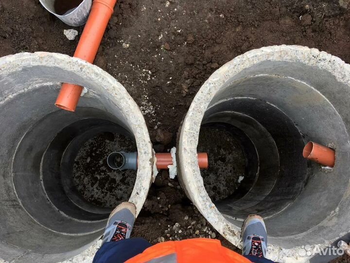 Септик под ключ из жби колец /Канализация