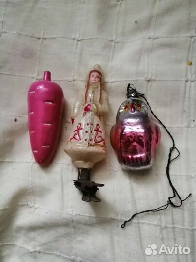 Елочные игрушки СССР на прищепке