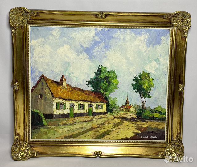 Картина маслом в пастозной живописи. Франция