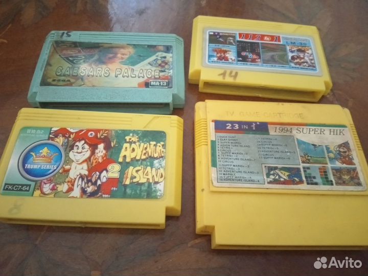 Катриджи для игровой приставки денди