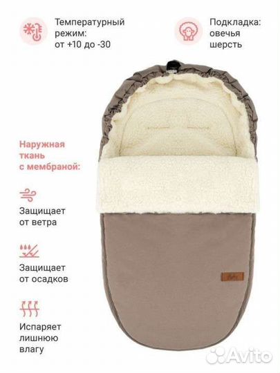 Зимний конверт в коляску