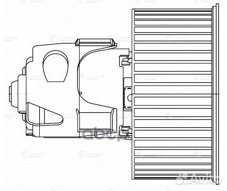 Мотор отопителя BMW F01/F07/F10 08- LFh 26F1 luzar