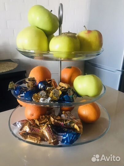 Ваза трехярусная для сладостей Kvittera IKEA