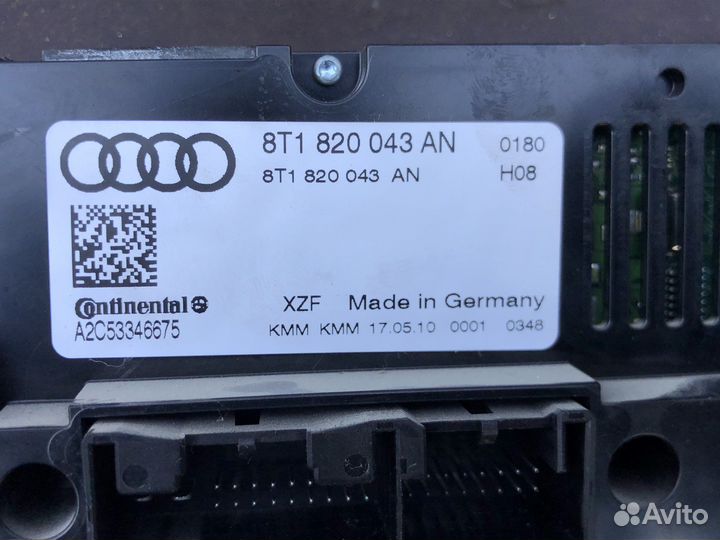 Блок управления климатом audi a4 b8
