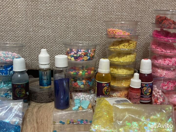 Набор для слаймов в подарок баночки