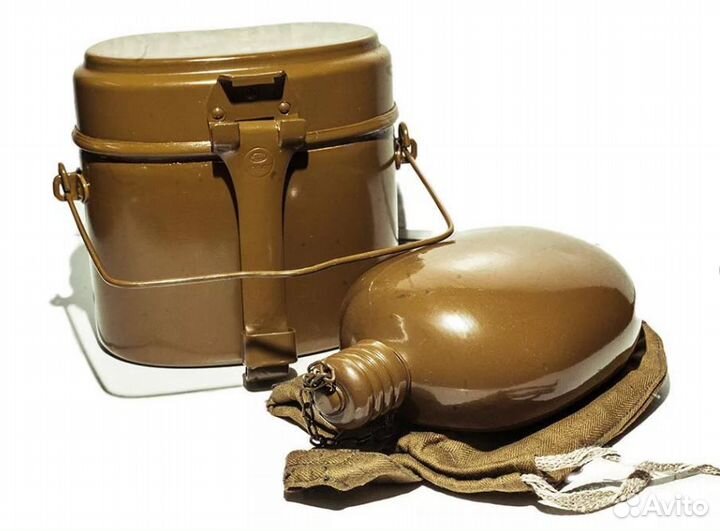 Посуда СССР. Фляжки котелки