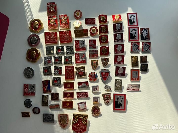Значки СССР, Ленин, ВЛКСМ, съезды, праздники