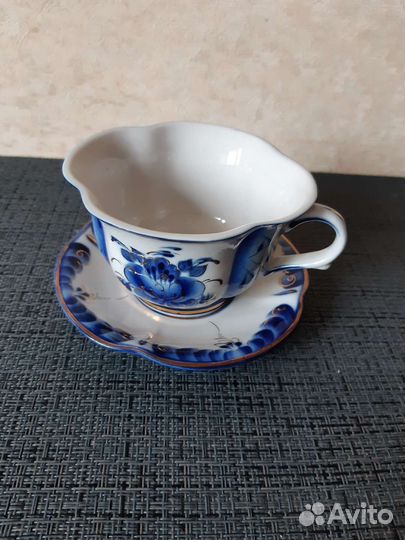 Чайная пара Гжель