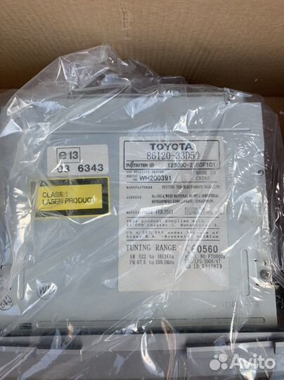 Штатная магнитола на Toyota camry 40