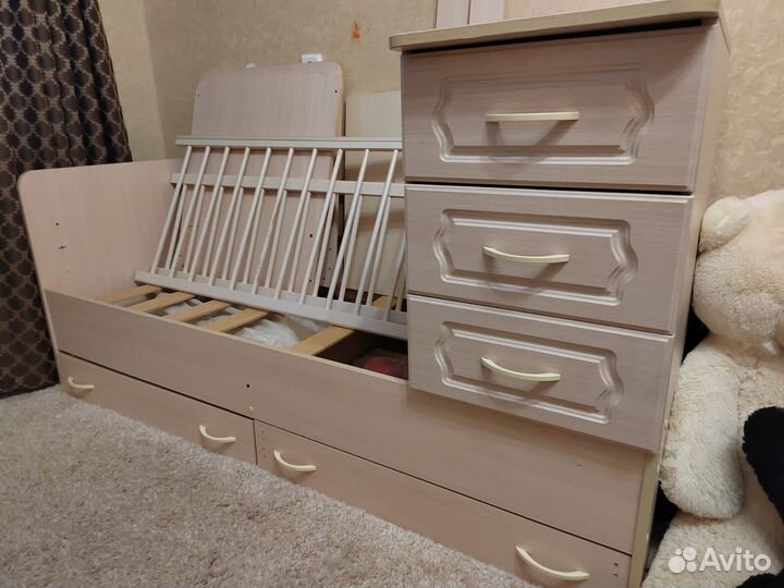 Детская кроватка трансформер 3 в 1