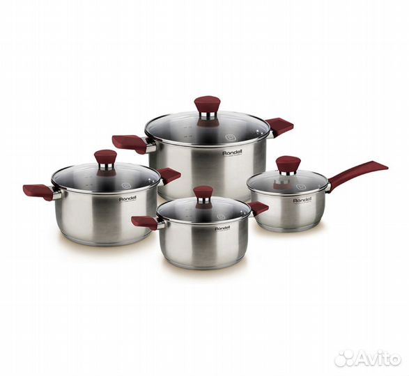 Набор кастрюль Rondell Strike новый