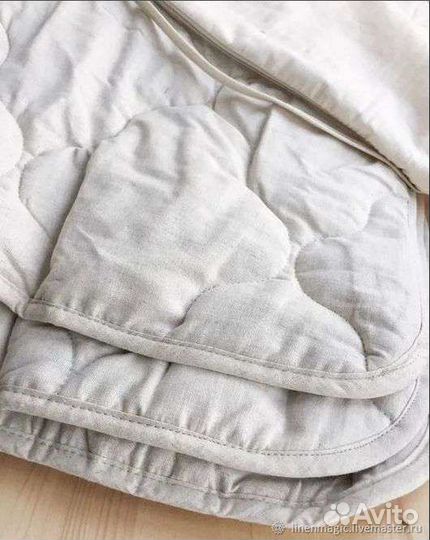Одеяла стеганые льняные
