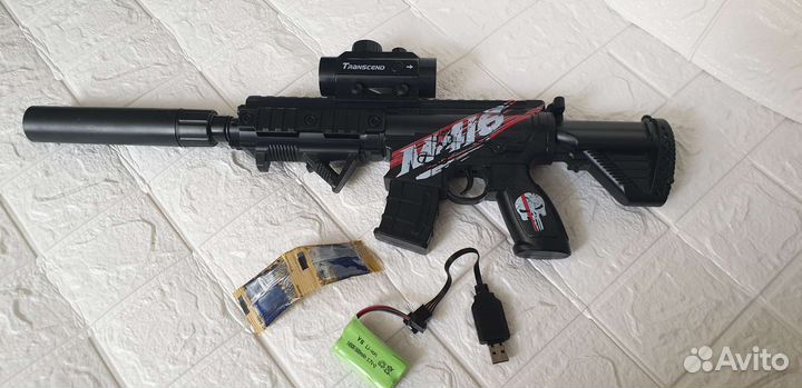 Гидрогелевый/орбибольный м416 на аккумуляторе