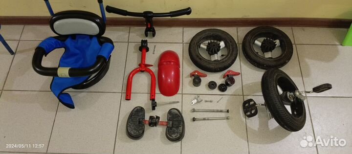 Запчасти на трехколесный детский велосипед