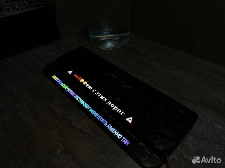 Led ramki с подсветкой, Лед рамки с надписью