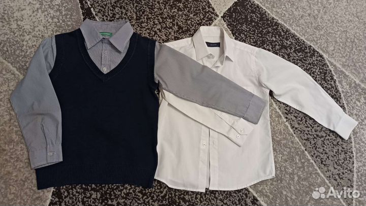 Рубашка + обманка р. 122-128