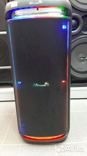 Мощная колонка eltronic 30-26 1200Ватт с микр