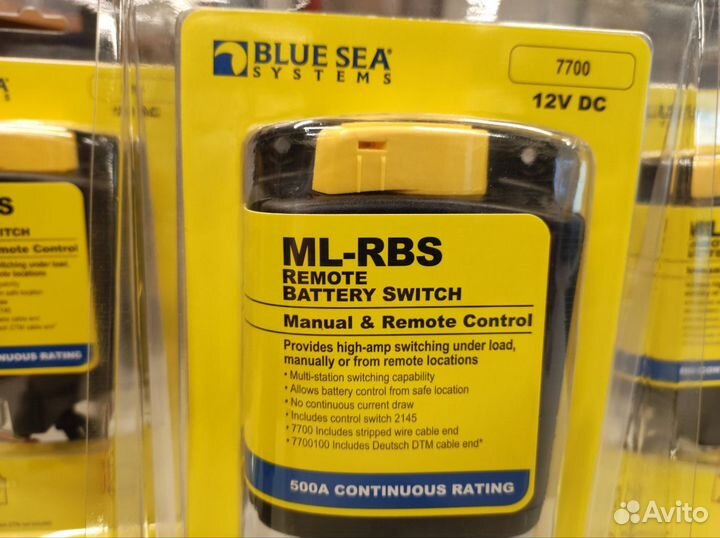 Blue Sea ML-RBS 12vdc 500a с ручным управлением