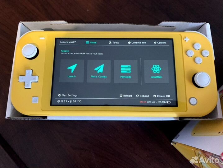 Новая Nintendo switch lite прошитая 128 гб