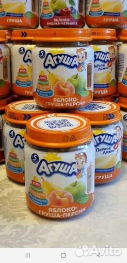 Детское фруктовое пюре