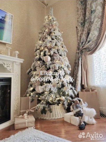 Ель искуственная заснеженная