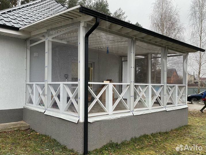 Мягкие окна 1800х2000 для беседок