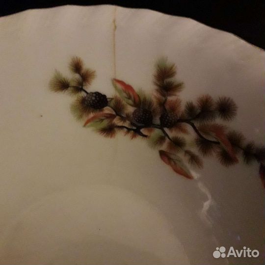 Салатник Сосновая ветка, шишки. Последний