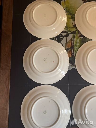 Сервиз столовый СССР 50 годы, Конаково зик 12 шт