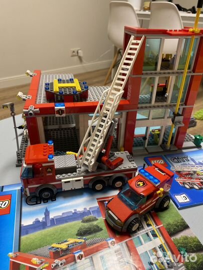 Lego city 60004 пожарная станция