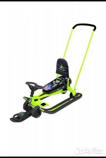 Детский снегокат с колесами