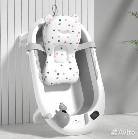 Ванночка для купания складная с термометром