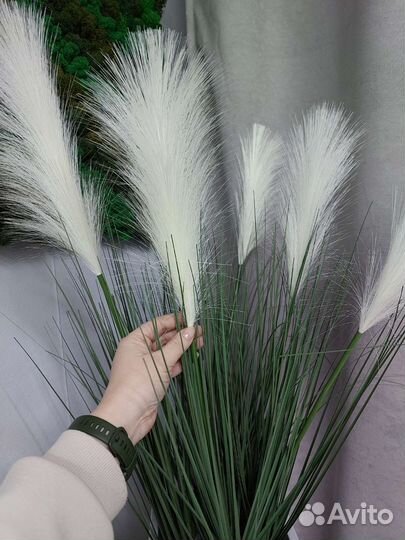 Искусственная пальма бамбук глициния орхидея туя