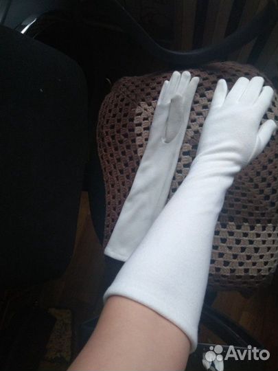 Перчатки свадебные зимние