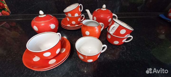 Набор чайной посуды фарфор СССР
