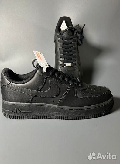Кроссовки Nike AIR force 1 LOW luxe black gum Люкс