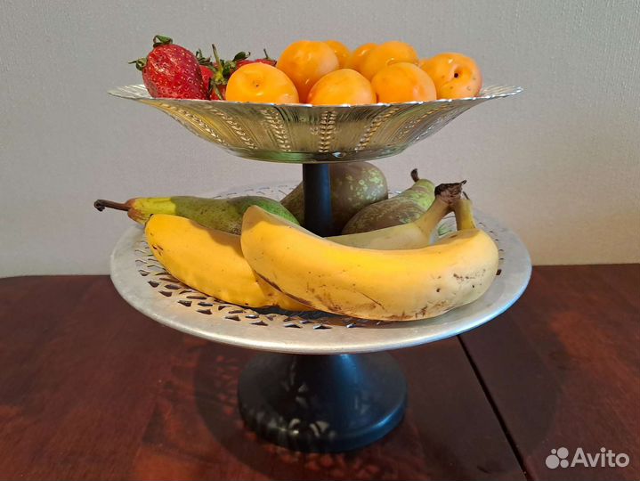 Ваза для фруктов на ножке СССР конфетница хлебница