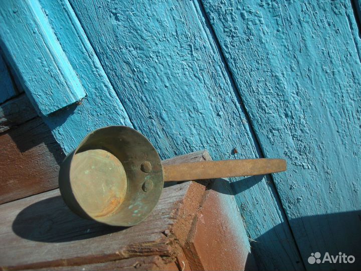 Ковшик медный старинный ковш без авито-доставки