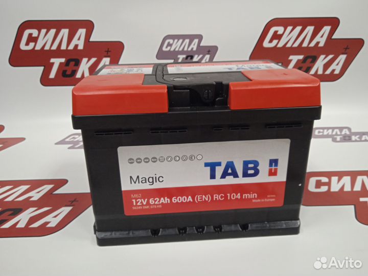 Аккумулятор Tab Magic 62Ач 600А