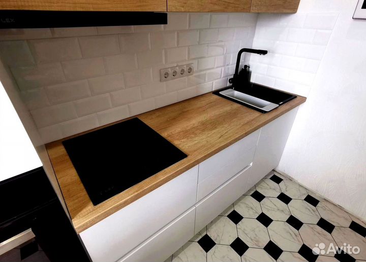 Прямая кухня.Кухонный гарнитур на заказ