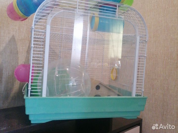 Клетка для хомяка с трубами