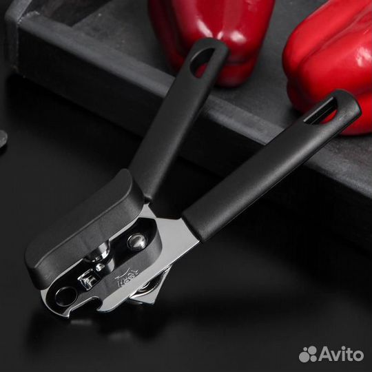 Консервный нож-открывалка Доляна «Краски», 2 в 1