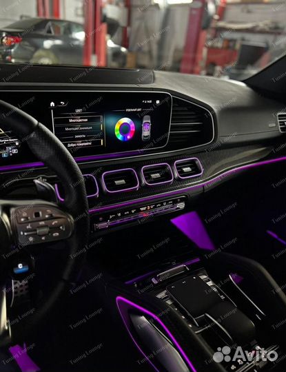 Окантовка воздуховодов на Mercedes GLE V167