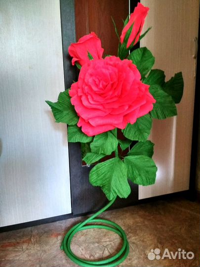 Цветы из гофрированной бумаги