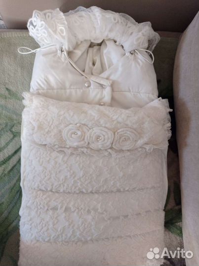 Конверт на выписку зимний для девочки