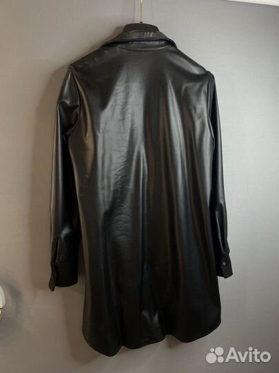 Платье кожаное