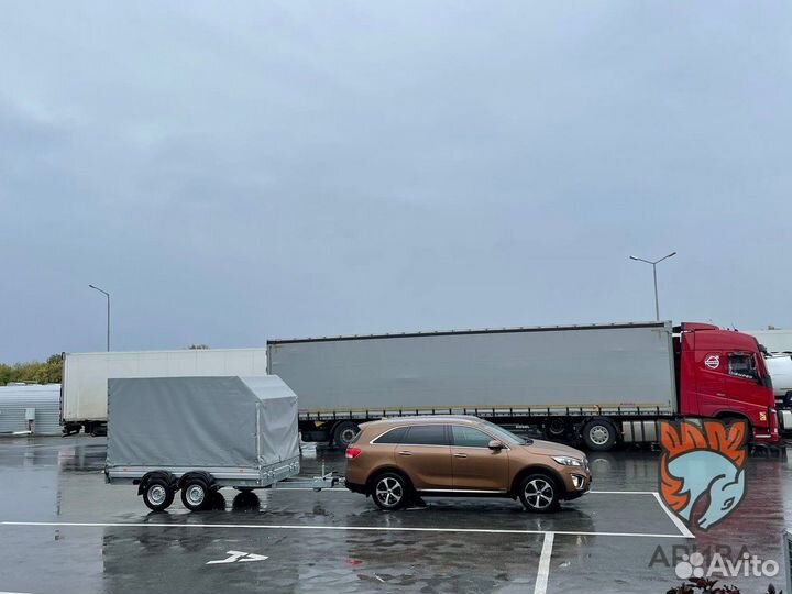 Двухосный прицеп 36.022 с тентом аэро 180 см