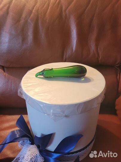 Стеклянные фигурки фрукты и овощи