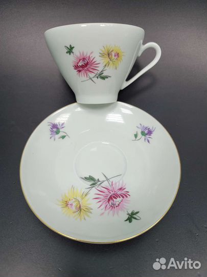 Чайный сервиз Астры Freiberger Гдр